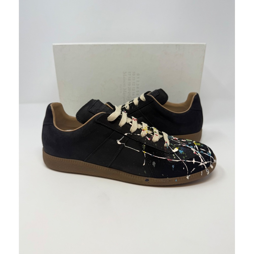 Maison Margiela Paint Splatter Replica GAT Black Size 8 US 41 EU